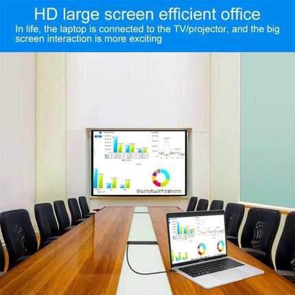 1.8 Meter DisplayPort Male to Male Gold-Plated Cable for Video and Audio Transfer connecting laptop to conference room display for HD presentations