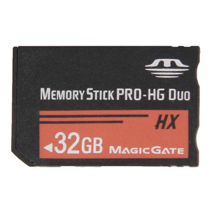 32GB Memory Stick Pro Duo HX for PlayStation Portable - black 32GB Memory Stick Pro-HG Duo card for PSP storage up to 50MB/s