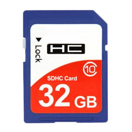 High-Speed 32GB SDHC Memory Card for Digital Cameras and Devices - blue SDHC card showing 32GB label and Class 10 icon