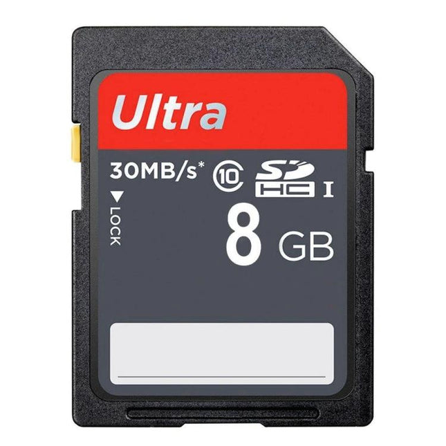 8GB Class 10 SDHC Memory Card for Storing Photos in Cameras - Ultra 8GB SDHC card for cameras, 30MB/s class 10 storage