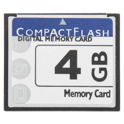 Compact Flash Memory Card for Digital Cameras and Devices, 4GB Capacity — 4GB CompactFlash memory card for photos, videos, plug-and-play