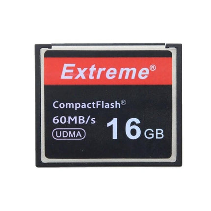 16GB Extreme Compact Flash Card for Reliable Data Storage in Cameras - black red 60MB/s UDMA compact flash card for photographers
