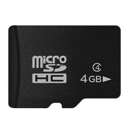 Compact 4GB Micro SD Memory Card for Storing Photos and Videos on Devices - compact black microSD card for cameras and smartphones