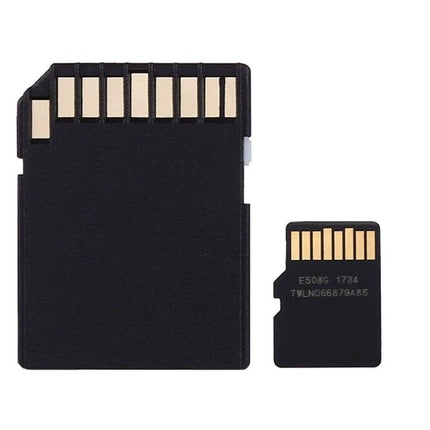 Compact 4GB Micro SD Memory Card for Storing Photos and Videos on Devices - black microSD card with adapter