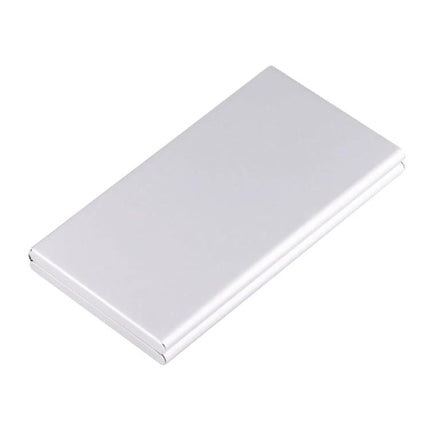Compact Protective Case for 16 TF Memory Cards, Easy to Carry - slim silver travel storage for photographers and content creators