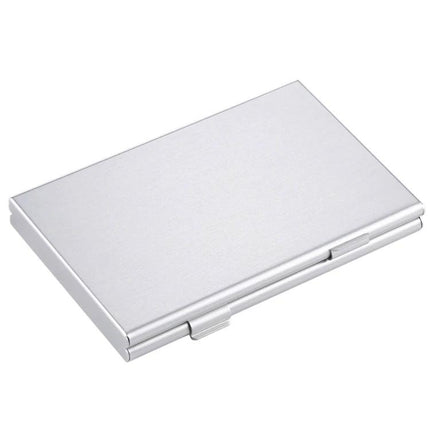 Memory Card Protective Storage Case for Six SD Cards compact silver metal case with anti-static EVA slots for travel and photography