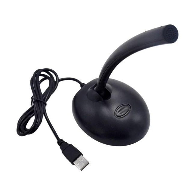 USB Microphone for Home Office Recording Sessions – compact plug-and-play USB mic with flexible gooseneck for clear home office audio
