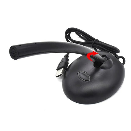 USB Microphone for Home Office Recording Sessions - compact USB plug-and-play desk mic with flexible boom and base for clear meetings and podcasts