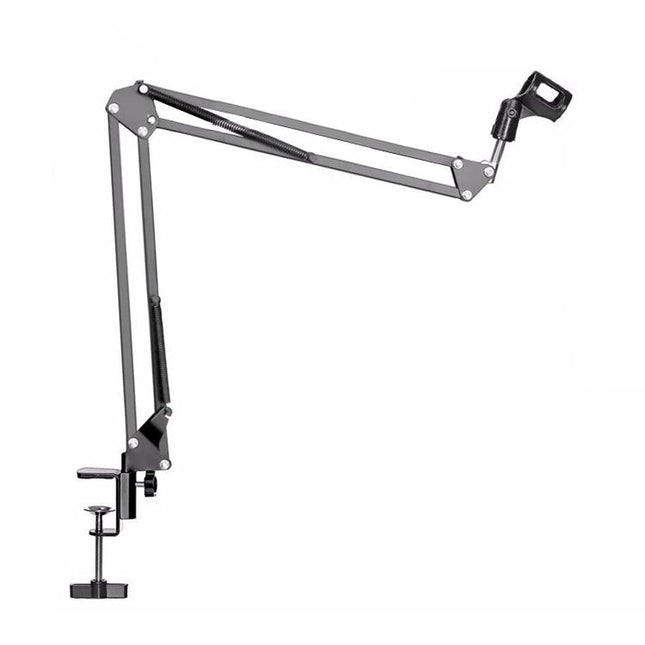 Mic Stand for Recording Sessions and Live Performances — adjustable clamp-on boom arm for podcasting and live performance setups