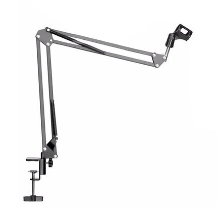 Mic Stand for Recording Sessions and Live Performances - adjustable clamp arm for podcasting and live gigs