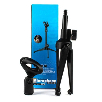 Practical Stand for Home Entertainment and Performances - compact adjustable microphone and tablet tripod stand 15-35cm for karaoke and virtual meetings