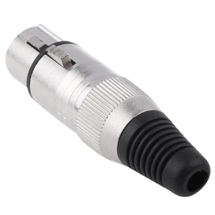 XLR Female Adapter for Home Microphone Connections - 3-pin metal XLR female connector for home recording, podcasts, and online meetings