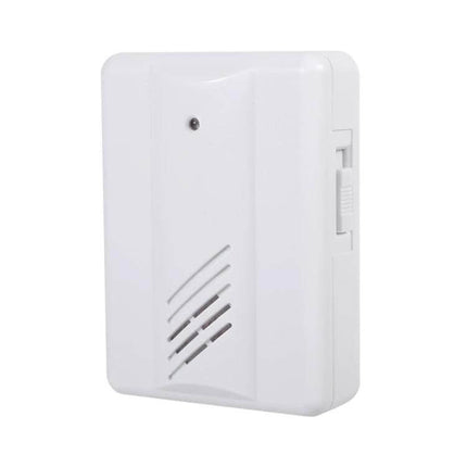 Wireless PIR Sensor Doorbell Alarm for Home and Office Security white wireless motion sensor receiver for doorway monitoring