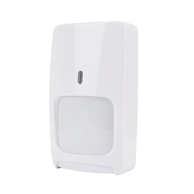 Dual Technology Motion Sensor for Home Security Detection mounted white PIR and microwave sensor for indoor entryway security