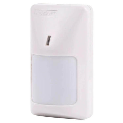 Wired Passive Infrared Motion Sensor for Home Security Systems white wall-mounted PIR detector for doorways and basements