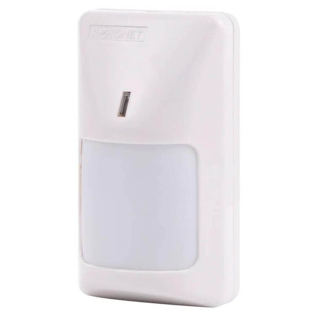 Wired Passive Infrared Motion Sensor for Home Security Systems white wall-mounted PIR detector for doorways and basements