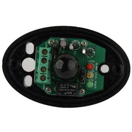 Single Beam Infrared Security Detector with 20 Meter Range internal circuit and sensor module close-up