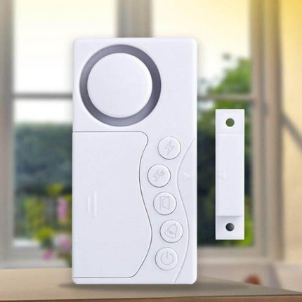 Refrigerator Door Alarm with Adjustable Delay Notification white magnetic sensor and control unit for fridge door monitoring