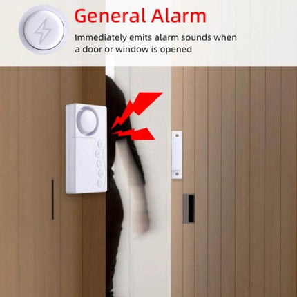 Refrigerator Door Alarm with Adjustable Delay Notification mounted on sliding door alerting when opened