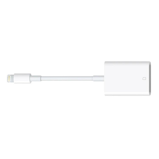 Essential SD Card Reader for Daily Photo Transfers and Sharing – compact white adapter for quick camera SD to device import