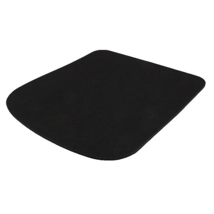 Rectangular Cloth Gel Wrist Rest Mouse Pad for Daily Computing Support - black cloth surface with natural gel base for ergonomic wrist comfort