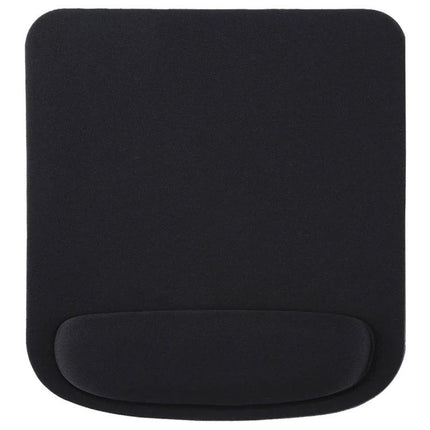 Ergonomic Cloth Mouse Pad with Wrist Rest for Desk Use black cloth mouse pad with cushioned wrist support, non-slip rubber base