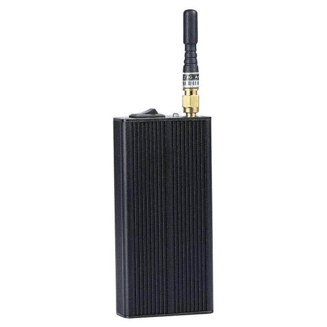 Portable Wireless Signal Jammer for Privacy in Public Areas black compact jammer device with antenna for blocking WiFi Bluetooth and video signals
