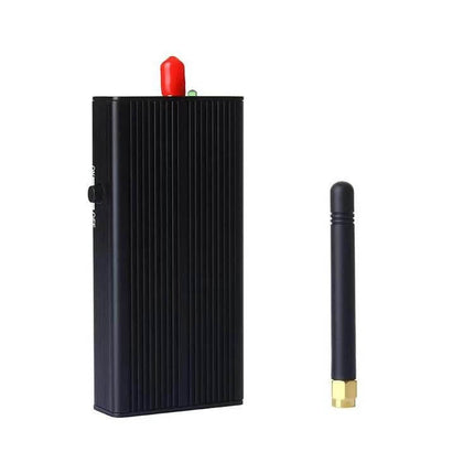 808KB Black Portable GPS Jammer for Privacy Protection - compact black handheld GPS signal blocker with detachable antenna
