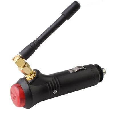 Portable Car GPS Signal Jammer for Vehicle Privacy Protection - compact in-car jammer with antenna for blocking GPS tracking