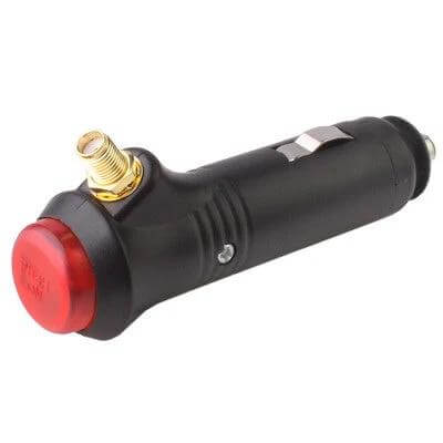 Portable Car GPS Signal Jammer for Vehicle Privacy Protection - compact in-car jammer with antenna, cigarette lighter power, discreet black design