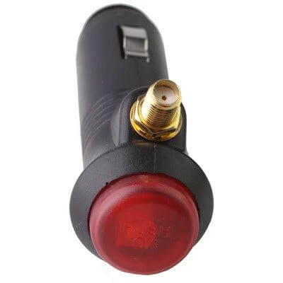 Portable Car GPS Signal Jammer for Vehicle Privacy Protection - compact in-car jammer with antenna and red power button