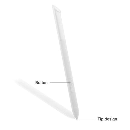 Pressure Sensitive Stylus Pen for Samsung Galaxy Note 8.0 - white pressure-sensitive pen showing tip design and button for note-taking and drawing