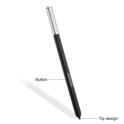Pressure Sensitive Stylus Pen for Samsung Galaxy Note III - black pressure-sensitive stylus with button and fine tip, lightweight portable design