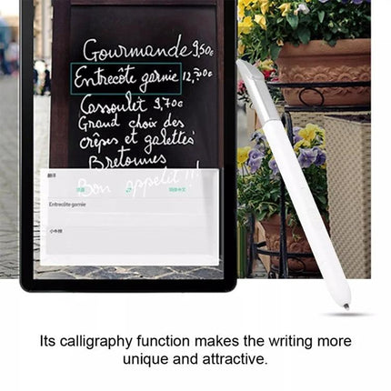 Precision S Pen Stylus for Touch Screen Writing on Tablets used for precise note-taking and sketching on a tablet with 3mm fine tip