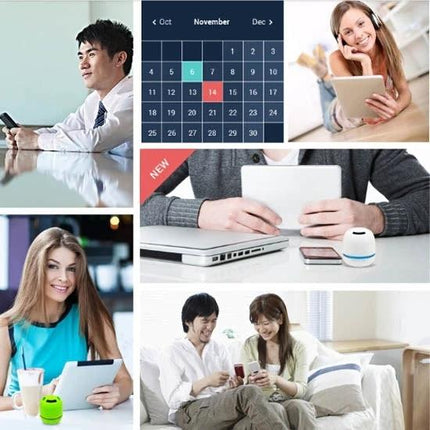 Wireless Bluetooth Headset Comfortable Fit For Commuting small compact device with hands-free calling TF card 3.5mm Micro USB