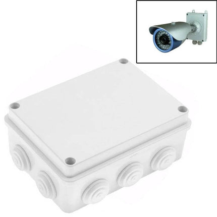 Waterproof Plastic Enclosure for Security Camera Power Supplies, 15cm x 11cm x 7cm - white outdoor/indoor protective junction box