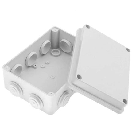 Waterproof Plastic Enclosure for Security Camera Power Supplies, 15cm x 11cm x 7cm - white protective junction box for indoor/outdoor camera power supplies