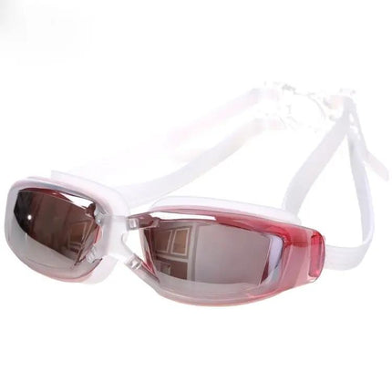 Professional Adult Silicone Swimming Goggles Adjustable Pink