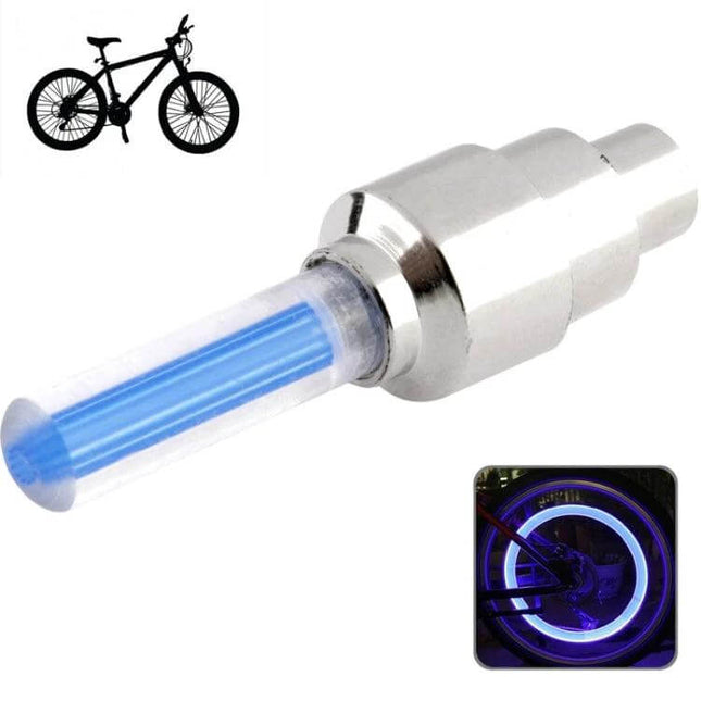Fireflies Series Motion Activated LED Wheel Lights compact spoke-mounted blue LED module for bikes and motorcycles, motion-activated night visibility