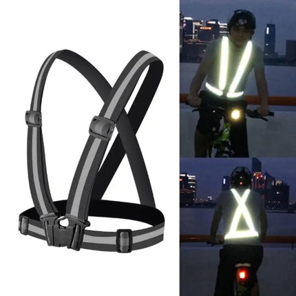 Reflective Vest for Safe Night Running and Riding