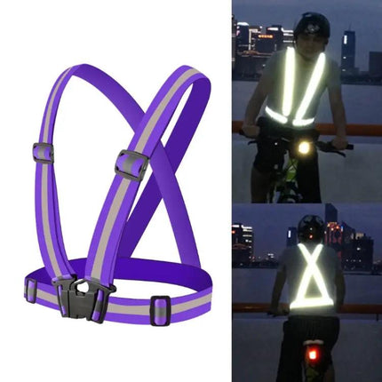 Reflective Vest for Safe Night Running and Riding