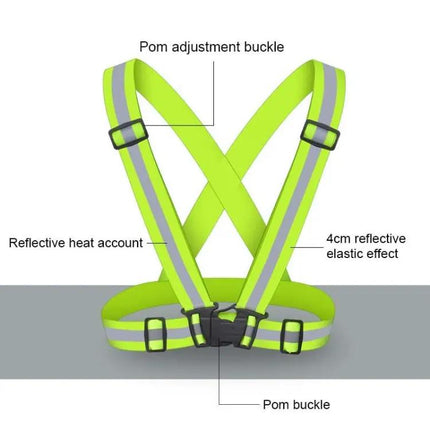 Reflective Vest for Safe Night Running and Riding