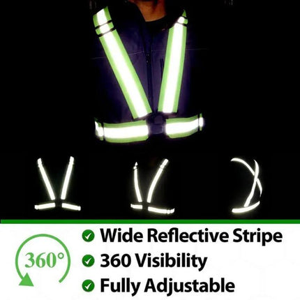 Reflective Vest for Safe Night Running and Riding