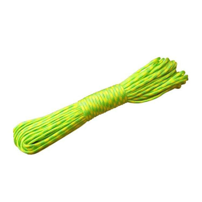 Paratrooper Rope 100m Outdoor Rescue And Survival Gear - neon green 100m paratrooper rescue rope with 4mm core for shelter rigging and emergency use