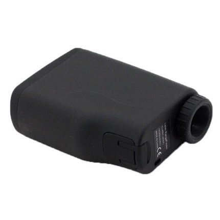 Handheld Waterproof Rangefinder for Golf and Outdoors in black compact waterproof housing for course and trail distance measuring