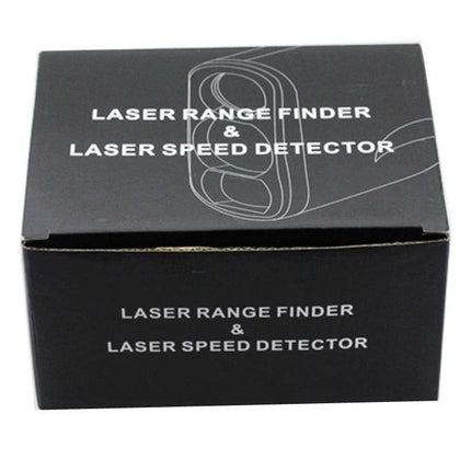 Handheld Waterproof Rangefinder for Golf and Outdoors - compact waterproof laser rangefinder packaged box for golf, hunting, and outdoor distance measurement