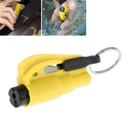 Compact Car Emergency Escape Tool with Hammer and Cutter