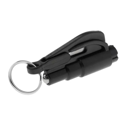 Compact Car Emergency Escape Tool with Hammer and Cutter