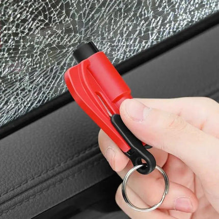 Compact Car Emergency Escape Tool with Hammer and Cutter