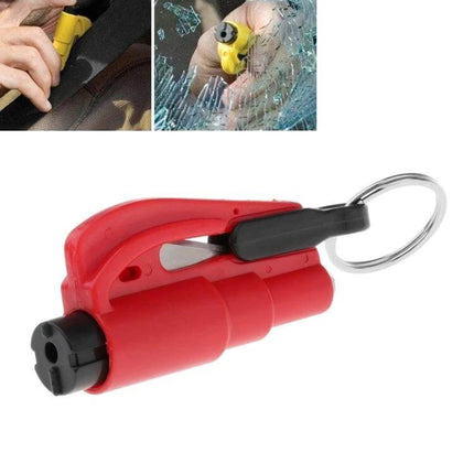 Compact Car Emergency Escape Tool with Hammer and Cutter